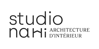 Studio Nahi : Logo Architecture Intérieur Design Logo Studio Nahi Architecture D'Intérieur, typographie minimaliste en noir sur fond blanc, design moderne pour architecture intérieure.